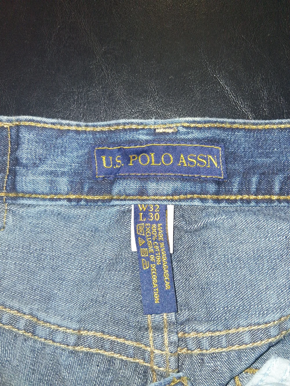U.S. Polo Assn. Men's Blue Relaxed Straight Jeans